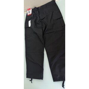 NEW Tru Spec Tactical Cargo Pants Men Large L Black Utility Workwear Ripstop NWT